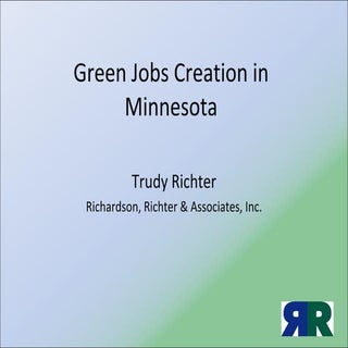 Green Jobs Creation in Minnesota