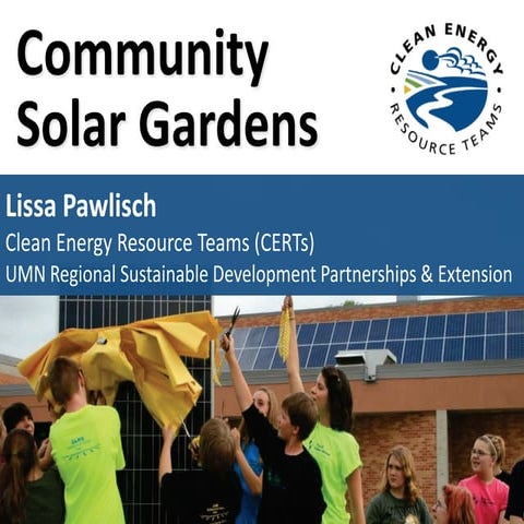 CERTs - All about Community Solar Gardens in Minnesota