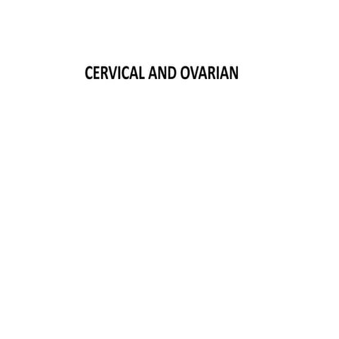 cervical and ovarian cancer study: a review