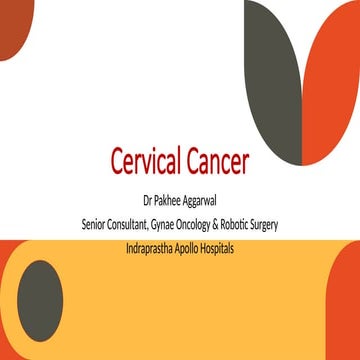 cervical cancer lecture- management and staging