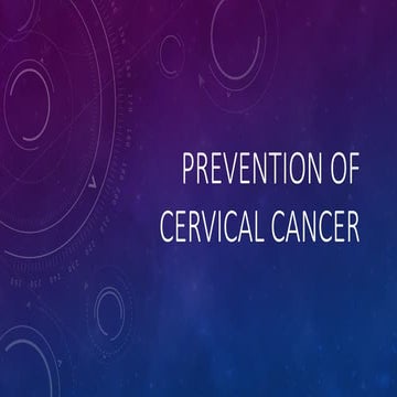 Screening of cervical cancer ppt for mbbs | PPTX