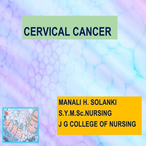 Cervical cancer ppt