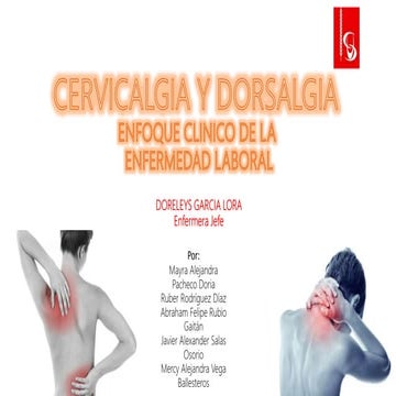 Cervicalgia y dorsalgia salud ocupacional 