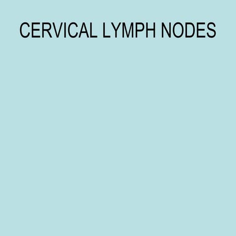 Cervical Lymphadenitis Ppt