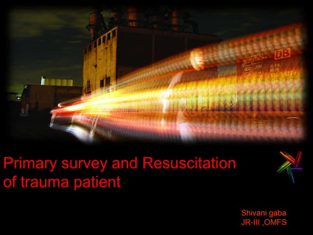 Cervical spine and airway in trauma