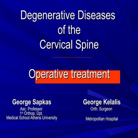 Cervical Spondilosis