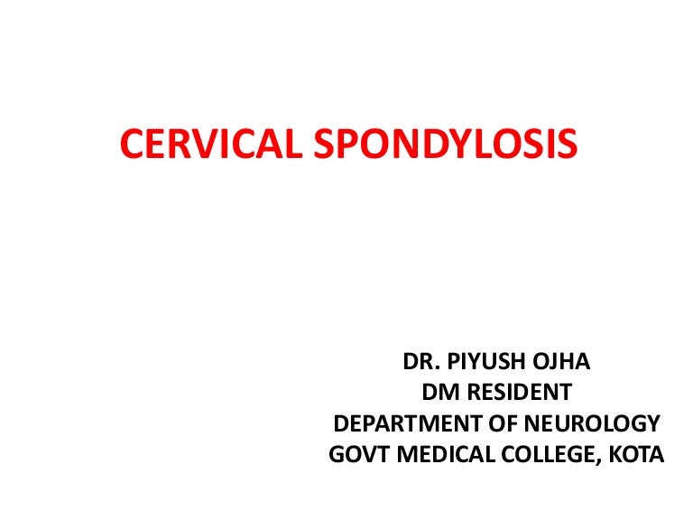 Cervical Spondylosis Exercise Chart