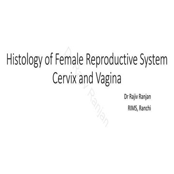 Histology of Cervix and vagina