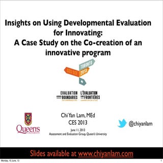 Insights on Using Developmental Eva...