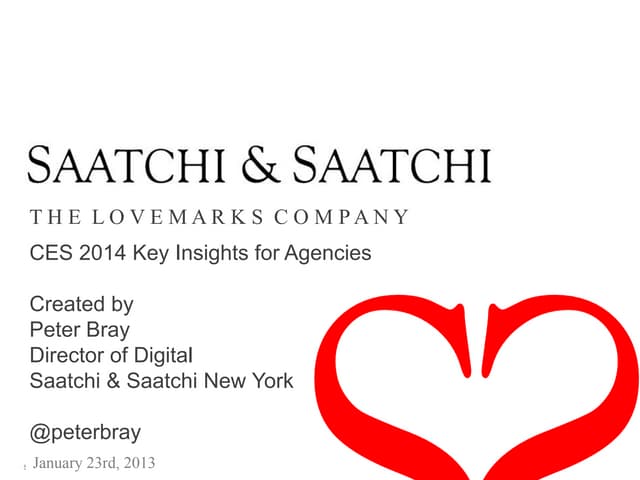 CES 2014 Key Insights for Agencies ...