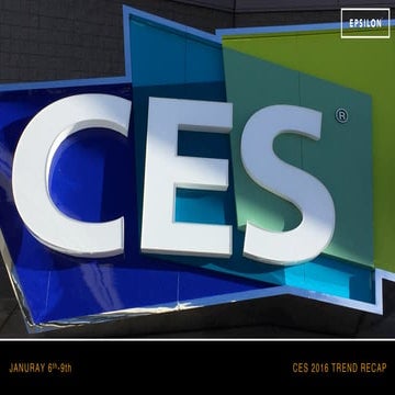 CES 2016 Trend Recap