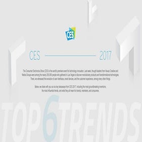 6 Key Trends from CES 2017
