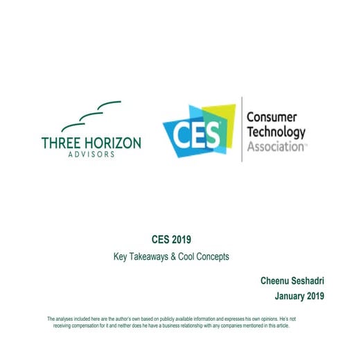 CES 2019_3HA_Key Takeaways