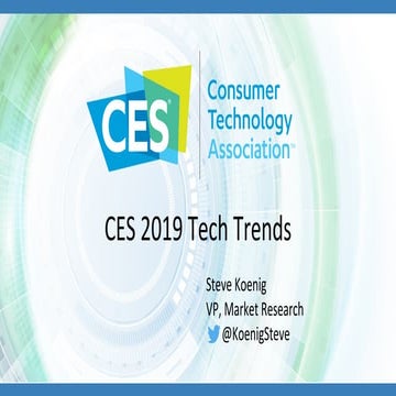 CES 2019 technology trends