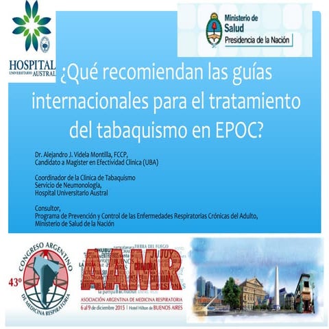 Que nos dicen las guias sobre la cesacion en EPOC