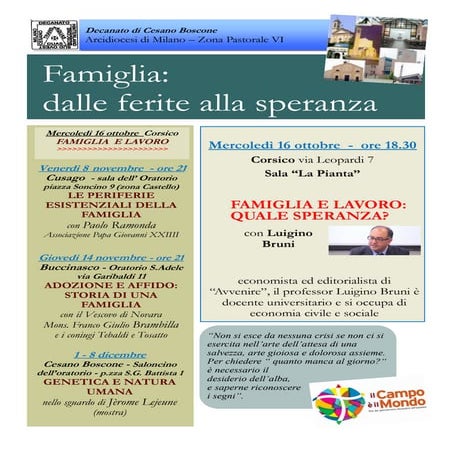 Famiglia: dalle ferite alla speranza