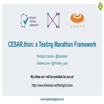 CESAR.thon: a Testing Marathon Framework