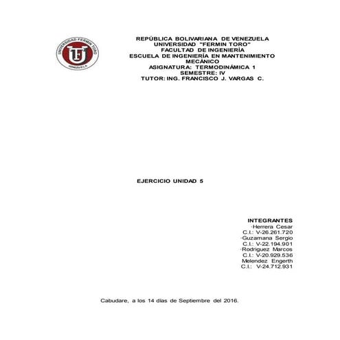 Asignacion 5 termodinamica