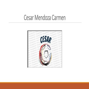 Cesar mendoza carmen segu