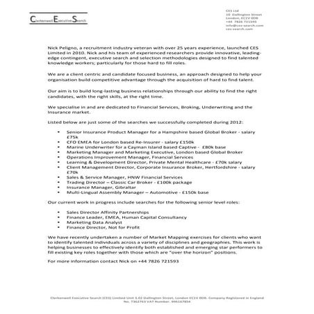 CES Capabilities Overview