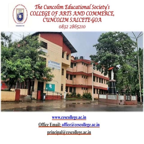 The Cuncolim Educational Society's College of Arts and Commerce Cuncolim Goa 