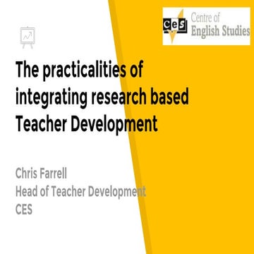 Chris Farrel: The practicalities of integrating research based Teacher Develo...