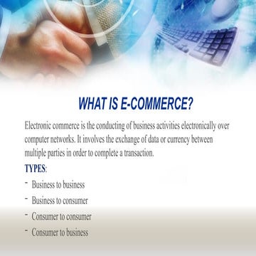 Security issues in E-commerce | PPTX