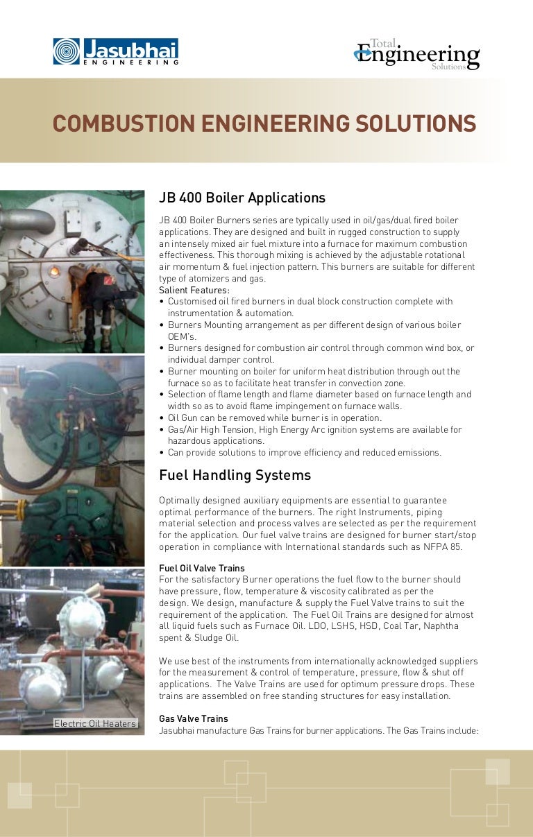 Combustion Engineering Solutions Boiler Applications