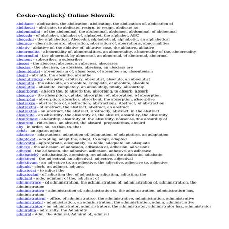 Cesko anglicky-online-slovnik