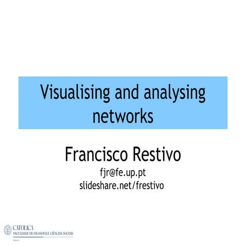 Visualising and analysing networks