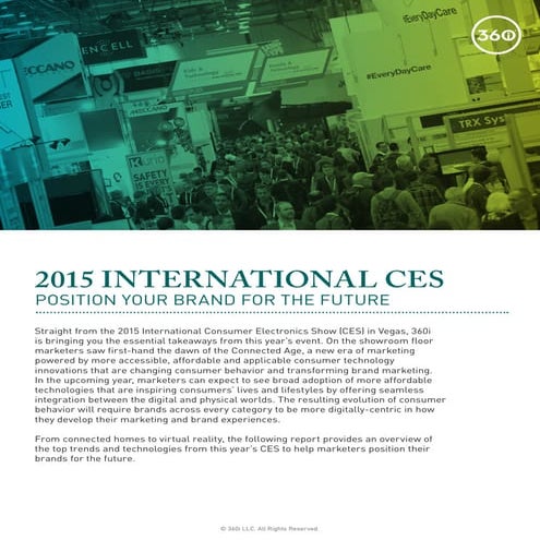 360i's 2015 International CES Hot List
