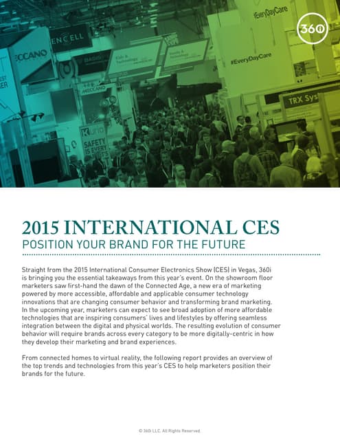 360i's 2015 International CES Hot List