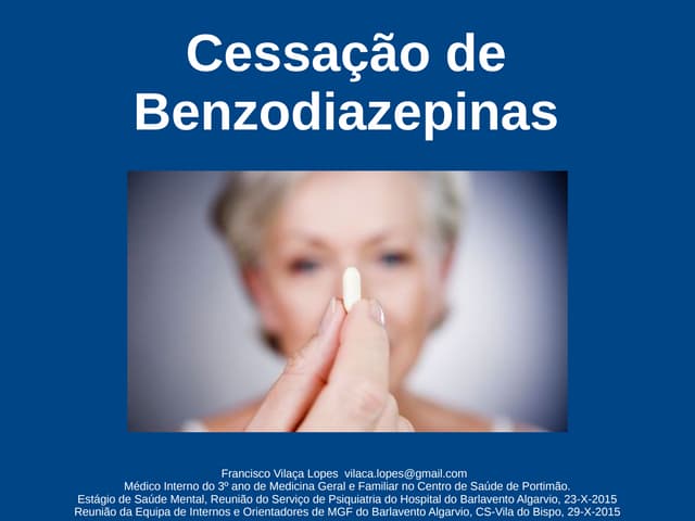 Cessação de Benzodiazepinas