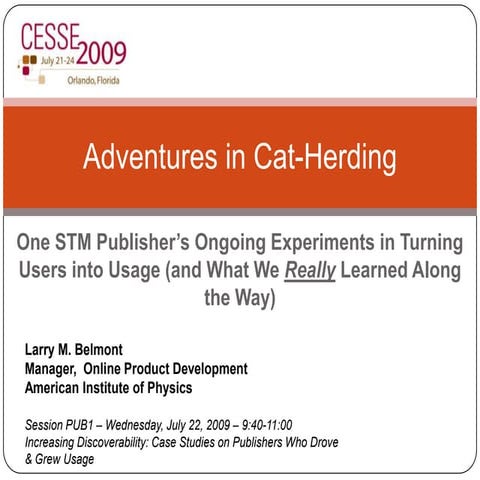 Adventures in Cat Herding | PPTX