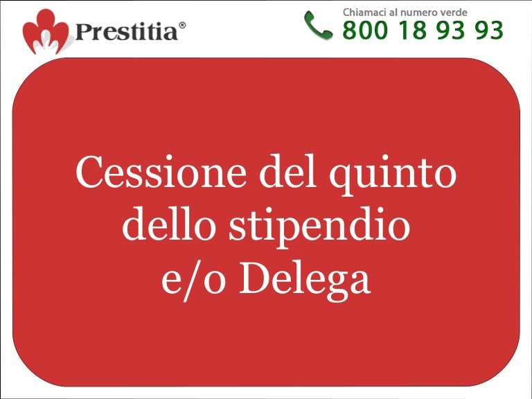 Cessione Del Quinto Dello Stipendio