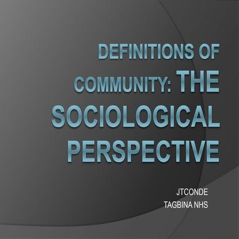 Cess lesson 2 sociological perspective