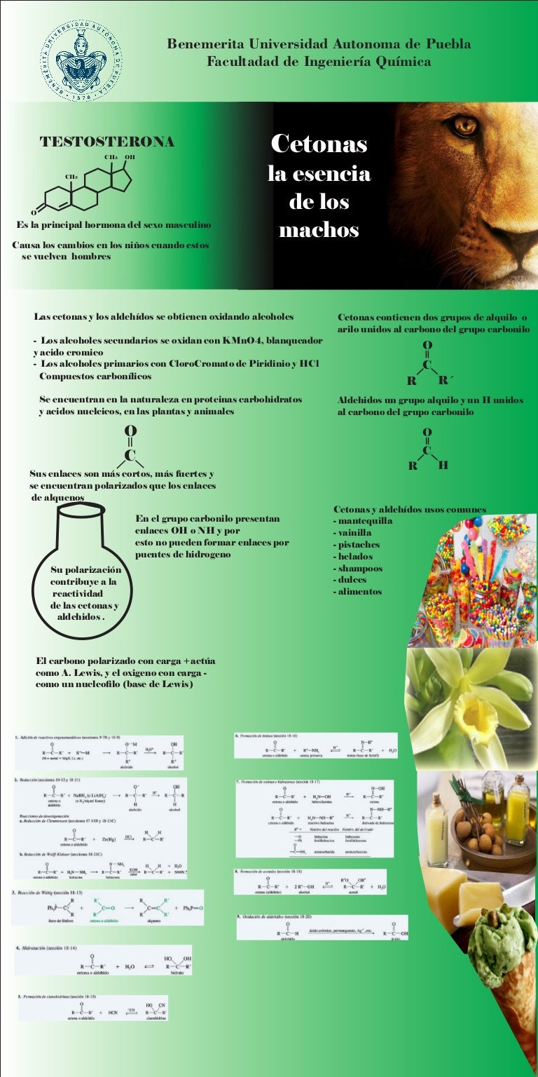 Cetonas y aldehídos cartel