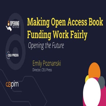 Making Open Access Book Funding Work Fairly