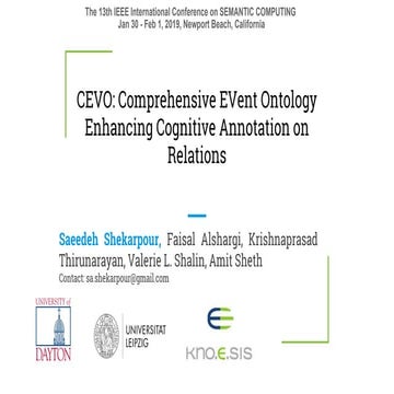 CEVO: Comprehensive EVent Ontology  Enhancing Cognitive Annotation on Relations
