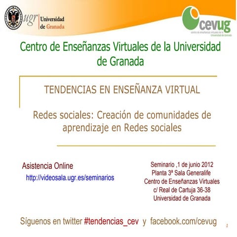 Seminario Redes sociales y comunidades de aprendizaje
