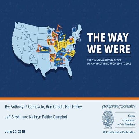The Way We Were: The Changing Geography of US Manufacturing from 1940 to 2016