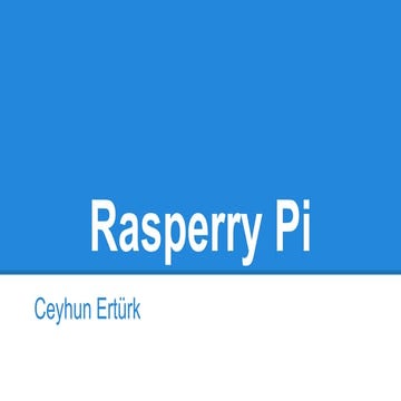 Ceyhun Erturk Rasperry Pi