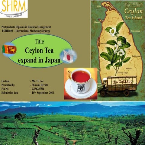 Ceylon tea industry | PPTX