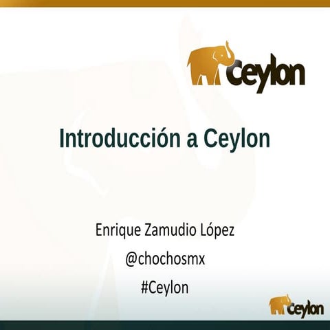 Introducción a Ceylon
