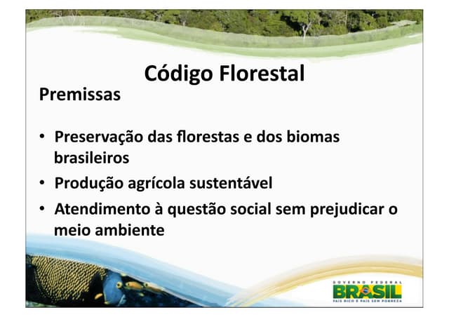 Apresentação sobre o Código Florestal