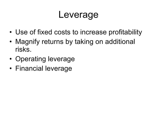 Cf Leverage 7 C | PPT