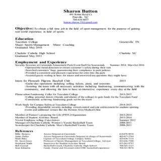 Sports Resume 10.11.2016