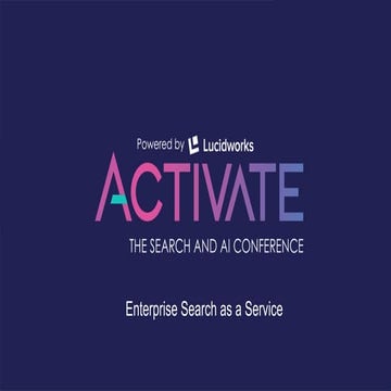 Enterprise Search as a Service at PwC - Viren Patel, PricewaterhouseCoopers