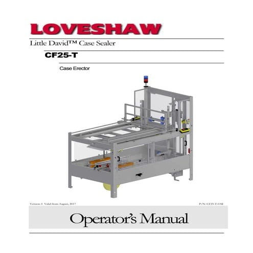 LoveShaw CF25  tManual