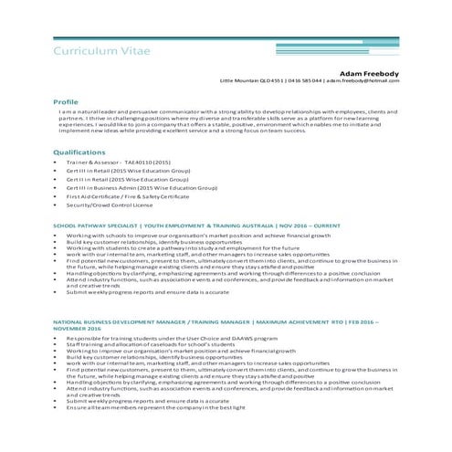 CT CV December 2016 | DOCX